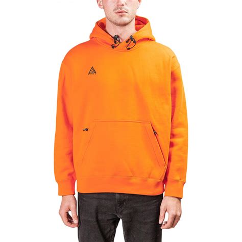 Nike Cotton Hoodie In Orange For Men Lyst