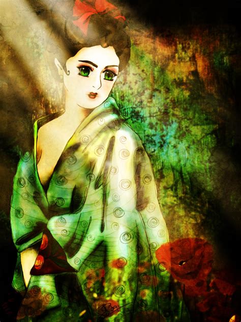 Anime Geisha By Toefje Kunst On Deviantart
