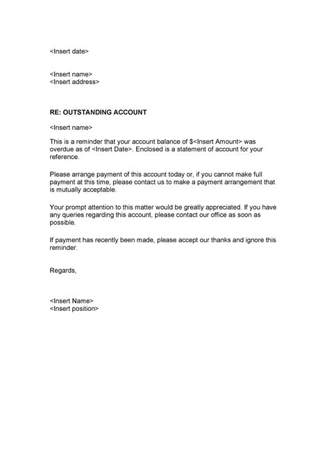 Example Of A Collection Letter To Collect A Debt For Your Needs ...