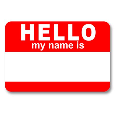 Hello My Name Is Dry Erase Reusable Name Tag Hc Brands
