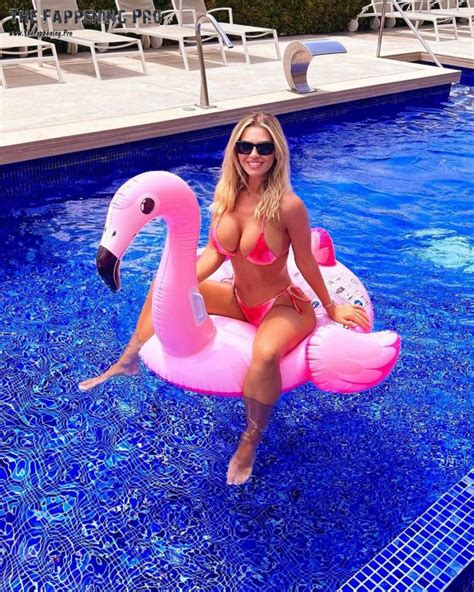 Christine Mcguinness Exposed Big Tits In The Pool 3 Photos The Fappening