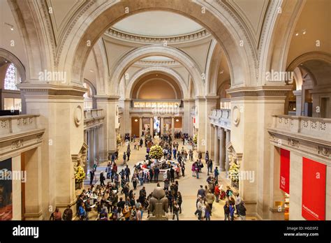 Entrance Hall At The Metropolitan Museum Of Art Or The Met Fifth