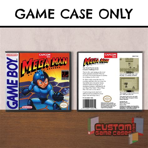 Mega Man In Dr Wilys Revenge Gb Game Boy Game Case With Cover