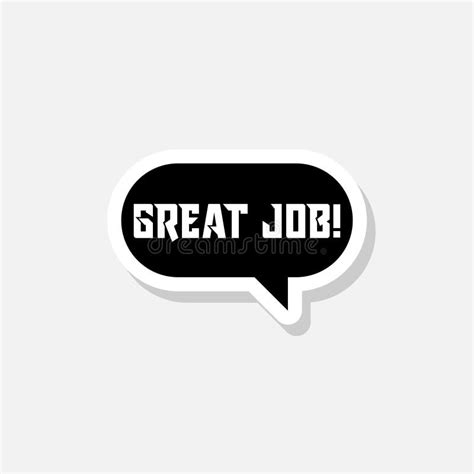 Great Job Sticker Stock Illustrations 889 Great Job Sticker Stock
