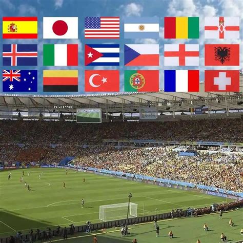 Football Soccer National Flag Country World Banner Bunting String Flag