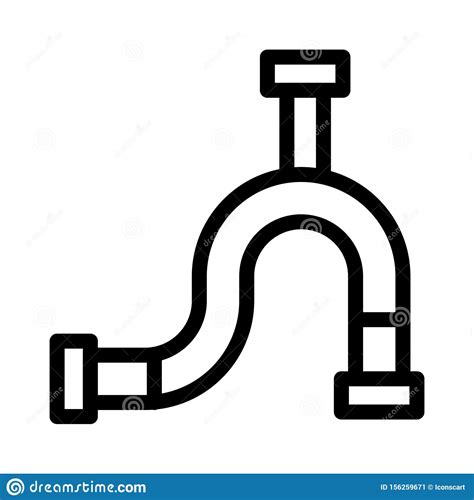 Pipeline Thin Line Vector Icon Stock Vector Illustration Of Pressure