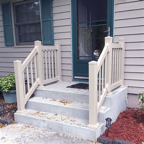 Durables 3 12 X 6 Waltham Vinyl Railing Stair Section With Top And