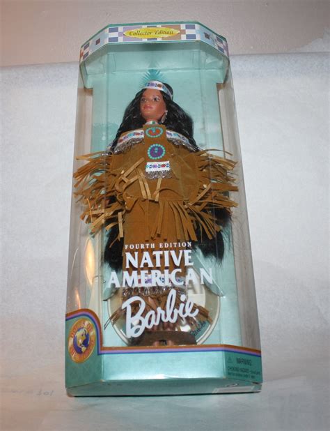 barbie native american barbie fourth edition dolls of the world collection 1992 mattel nrfb