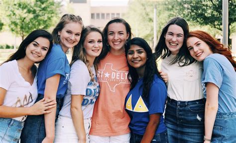 Sisters From The University Of Texas Dallas Tri Delta University Of
