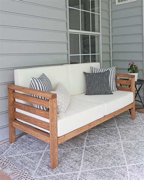 Diy projects are always fun and help you out to save a lot of costs too! DIY Outdoor Couch - Angela Marie Made