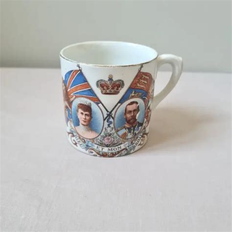 ANTIQUE ROYALTY CORONATION King Edward VII Queen Alexandra Souvenir Cup PicClick