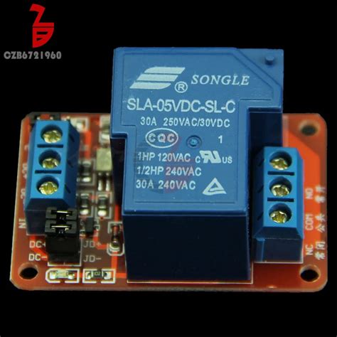 30a 5v 1 Channel Relay Module With Optocoupler Isolation High Low