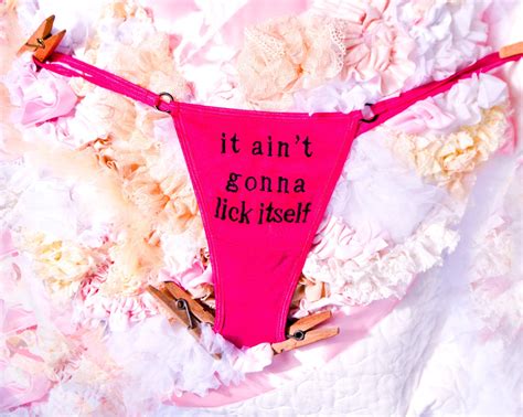 Bachelorette Underwear Embroidered Panties Lace Thong Party Etsy