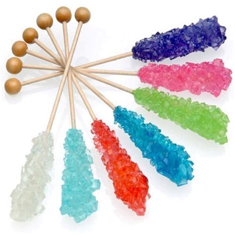 Wrapped Swizzle Sticks Rock Candy Assorted Flavors 14 Count