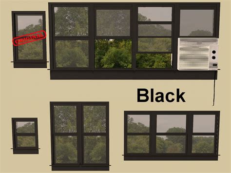 Mod The Sims Cooldadx4s Double Hung Window Add Ons Slaved Sims 4