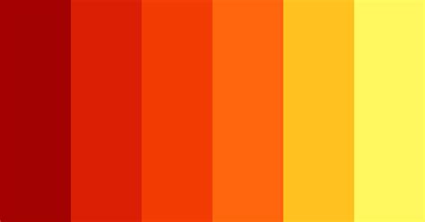 Fire Gradient Color Scheme Orange