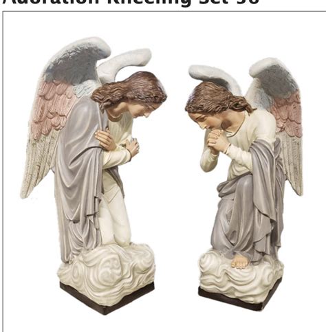 Large Kneeling Adoring Angel Set