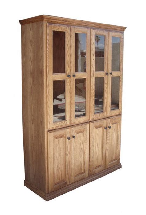 Oak Bookcases With Glass Doors Ideas On Foter