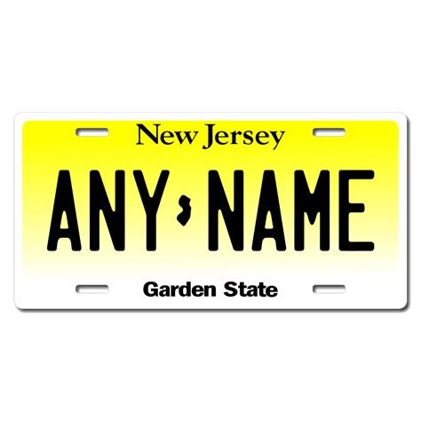 New Jersey Replica State License Plate For Bikes Bicycles Atvs Cart