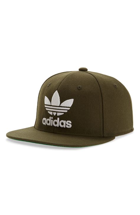 Adidas Originals Trefoil Chain Snapback Baseball Cap Green