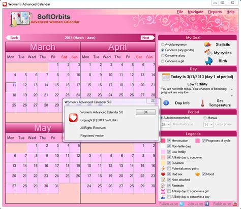 Advanced Woman Calendar V50 Activated Full 6 Mb Afswa