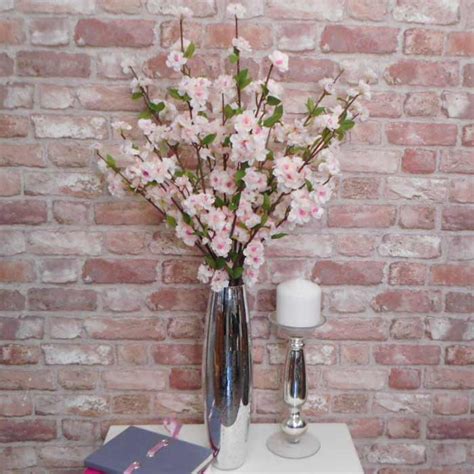 Artificial Cherry Blossom Branch Pale Pink 89cm Artificial Flowers
