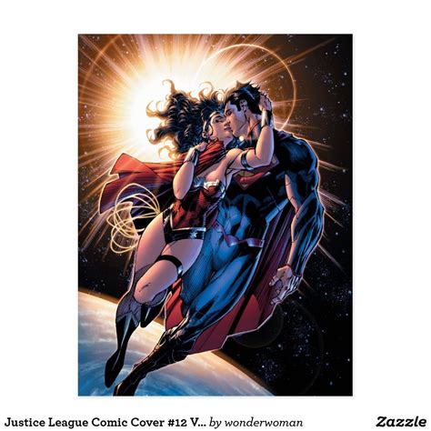 Justice League Comic Cover 12 Variant Postcard Bright And Awesome