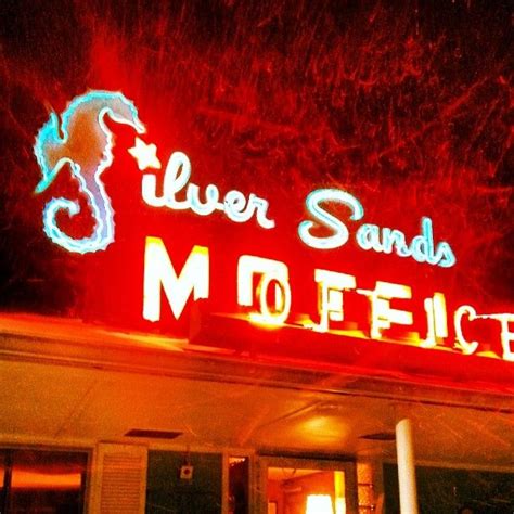 Silver Sands Motel In Greenport Neon Sign In The Blizzard Lost Highway