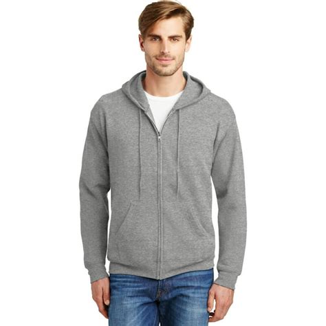 Hanes Ecosmart Full Zip Hooded Sweatshirt