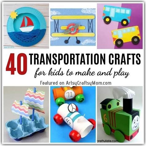 These Fun And Easy Transportation Crafts For Kids Are Perfect For