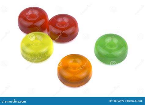 Colorful Fruit Hard Sugar Candies Boiled Sweeties Or Sugar Plums