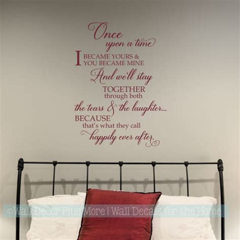 Bedroom Wall Decals Quotes Happily Ever After Vinyl Lettering Stickers