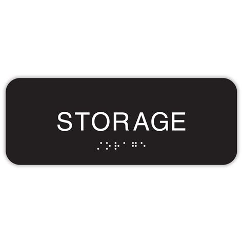 Storage Sign Rounded Corners Identity Group