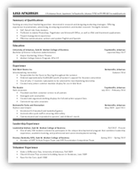resumes  letters career services walton college