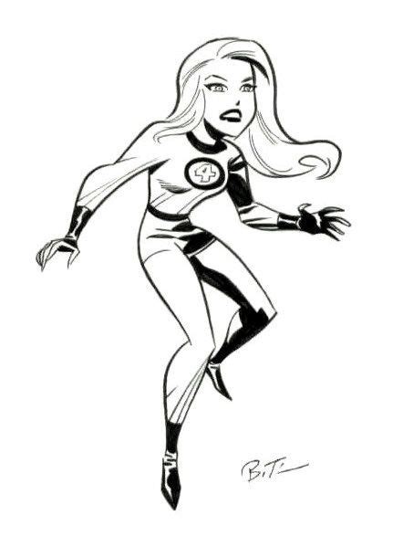 The Invisible Woman By Bruce Timm Comic Book Artists Comic Book Characters Comic Artist Comic