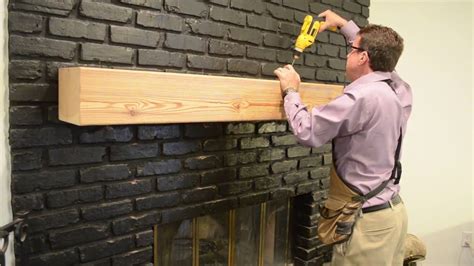 How To Install A Hollow Mantel With Richard L Ourso Ckd Caps Diy