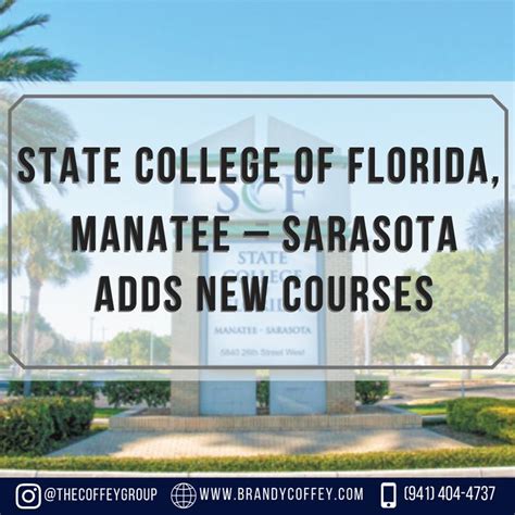State College Of Florida Manatee Sarasota Adds New Courses State College Sarasota Florida