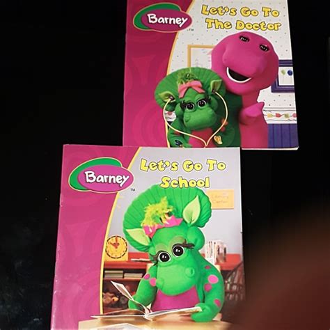 Barney Lets Go To School And Lets Go To The Doctor Books
