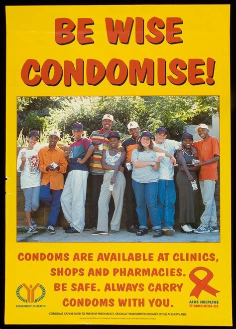 Be Wise Condomise Aids Education Posters