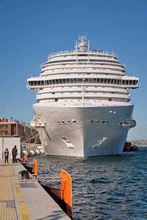 Cruise Ship Costa Venezia Docked At Galataport Istanbul Turkey