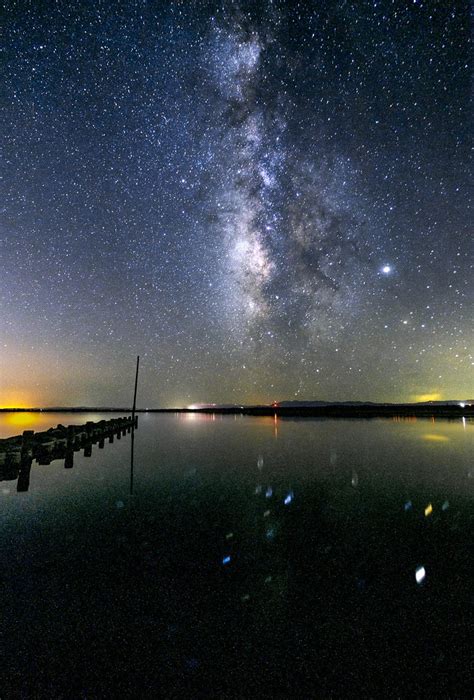 Milky Way Over The Salton Sea The Milky Way Shines Over A Flickr