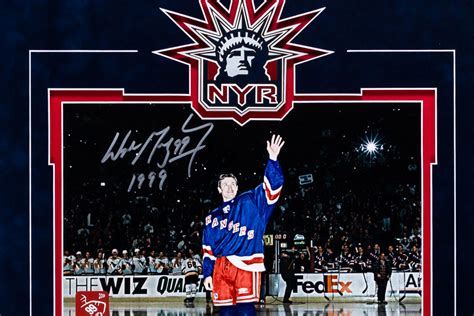 Lot Detail Wayne Gretzky New York Rangers Signed Final Game Farewell