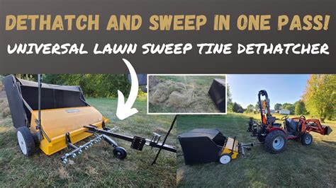 Dethatch And Sweep All At Once Universal Dethatcher For Tow Behind