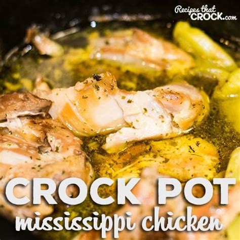 This is an easy slow cooker recipe for chicken thighs in a sauce made with soy sauce, ketchup, and honey. Mississippi Chicken Thighs - Recipes That Crock!