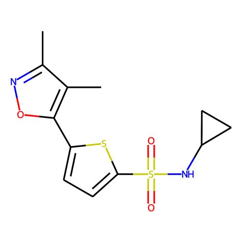 l464 0499 — chemdiv screening compound n cyclopropyl 5 3 4 dimethyl 1 2 oxazol 5 yl thiophene 2