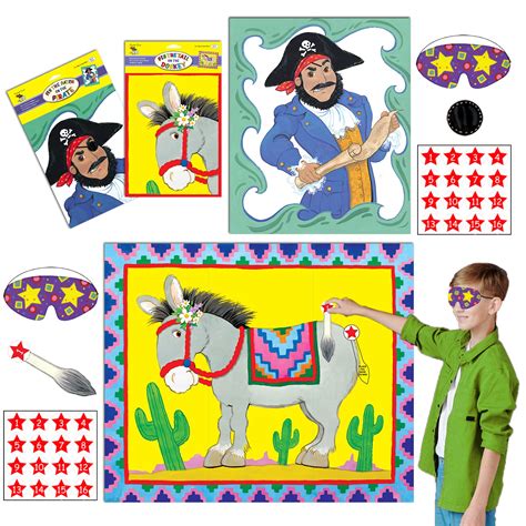 Buy Pin The Tail On The Donkey Game For Kids And Pin The Patch On The