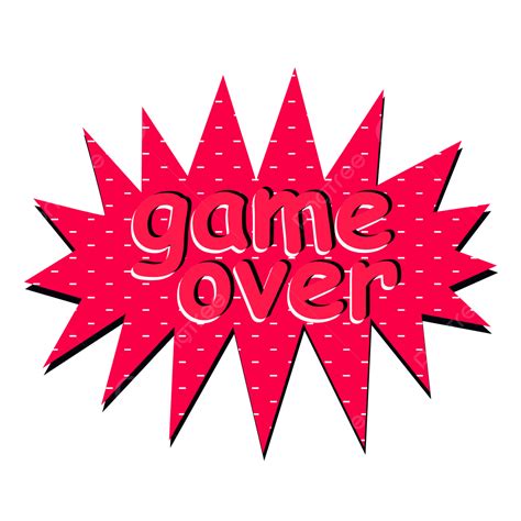 Game Over Comic Game Over Comic Cartoon Png And Vector With