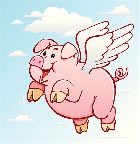 Royalty Free Angel Pig Clip Art Vector Images And Illustrations Istock