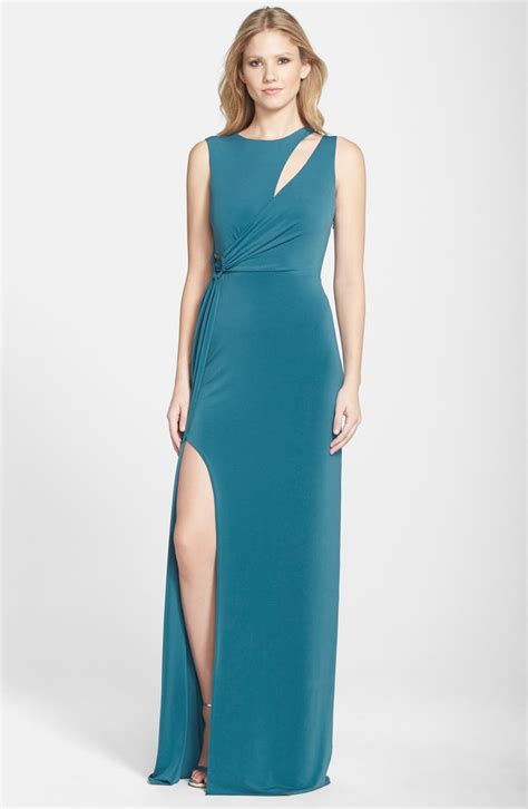 Halston Heritage Asymmetrical Jersey Gown Nordstrom