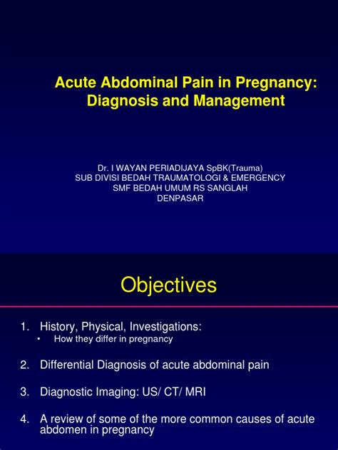 Acute Abdomen Pregnancy Gastroenterology